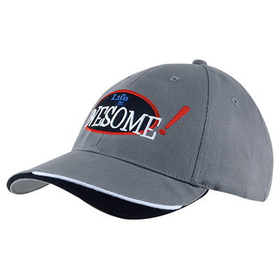 Heavy Brushed Cotton Cap With Indented Peak
