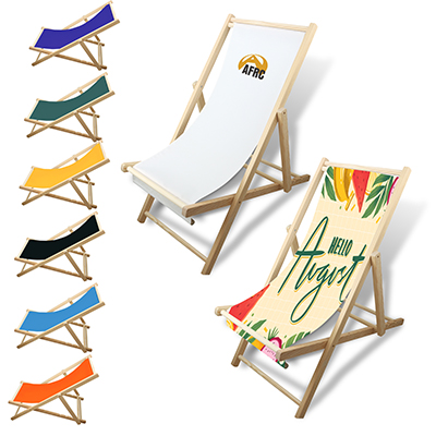 Wooden Beach Chair - Screen Print